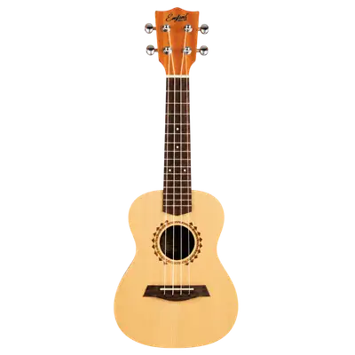 UKELELE CONCIERTO 15", COLOR NATURAL, MADERA DE SAPELE, INCLUYE BOLSO Y JUEGO DE CUERDAS AQUILAS DE RESPUESTO