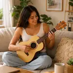 UKELELE CONCIERTO 15", COLOR NATURAL, MADERA DE SAPELE, INCLUYE BOLSO Y JUEGO DE CUERDAS AQUILAS DE RESPUESTO - Miniatura 3