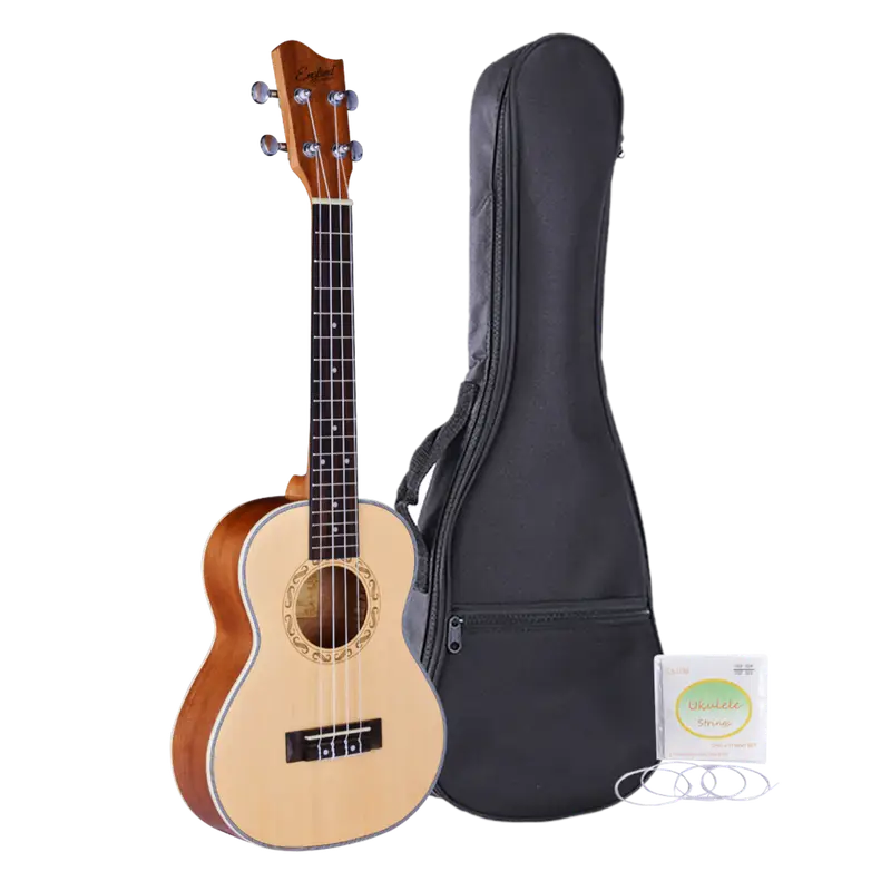 UKELELE CONCIERTO 15", COLOR NATURAL, MADERA DE SAPELE, INCLUYE BOLSO Y JUEGO DE CUERDAS AQUILAS DE RESPUESTO - Imagen 1