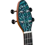 SET DE UKELELE SOPRANO 13", KEIKI, TAPA SUPERIOR AGATHIS, CUERPO ABS, DIAPASÓN Y PUNTE ABS, MÁSTIL OKOUME, COLOR CALEIDOSCOPIO AZUL, ACABADO SATINADO, INCLUYE AFINADOR,CORREA,VITELA Y BOLSA DE TELA - Miniatura 26