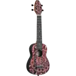 SET DE UKELELE SOPRANO 13", KEIKI, TAPA SUPERIOR AGATHIS, CUERPO ABS, DIAPASÓN Y PUNTE ABS, MÁSTIL OKOUME, COLOR CALEIDOSCOPIO ROJO, ACABADO SATINADO, INCLUYE AFINADOR,CORREA,VITELA Y BOLSA DE TELA - Miniatura 2