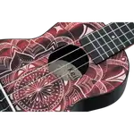 SET DE UKELELE SOPRANO 13", KEIKI, TAPA SUPERIOR AGATHIS, CUERPO ABS, DIAPASÓN Y PUNTE ABS, MÁSTIL OKOUME, COLOR CALEIDOSCOPIO ROJO, ACABADO SATINADO, INCLUYE AFINADOR,CORREA,VITELA Y BOLSA DE TELA - Miniatura 22