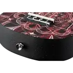 SET DE UKELELE SOPRANO 13", KEIKI, TAPA SUPERIOR AGATHIS, CUERPO ABS, DIAPASÓN Y PUNTE ABS, MÁSTIL OKOUME, COLOR CALEIDOSCOPIO ROJO, ACABADO SATINADO, INCLUYE AFINADOR,CORREA,VITELA Y BOLSA DE TELA - Miniatura 26