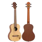 UKELELE TENOR  17", ACABADO SATINADO COLOR NATURAL, TAPA DE ABETO, FONDOS Y AROS DE SAPELI, DIAPASON Y PUENTE NOGAL - Miniatura 4