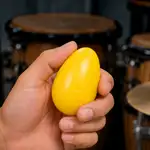PAR SHAKER FORMA DE HUEVO COLOR AMARILLO, PLASTICO DE ALTO IMPACTO - Miniatura 3