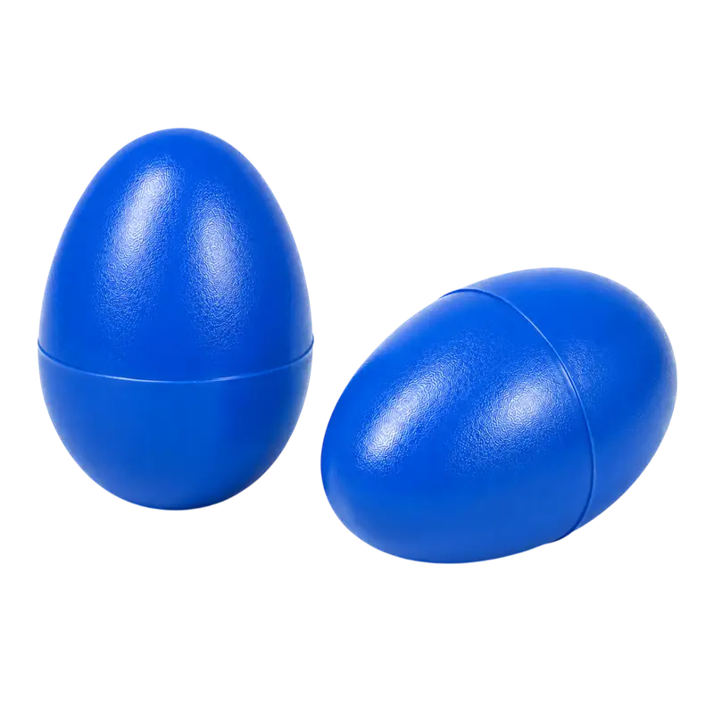 PAR SHAKER FORMA DE HUEVO COLOR AZUL, PLASTICO DE ALTO IMPACTO - Imagen 1