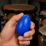 PAR SHAKER FORMA DE HUEVO COLOR AZUL, PLASTICO DE ALTO IMPACTO - Miniatura 3
