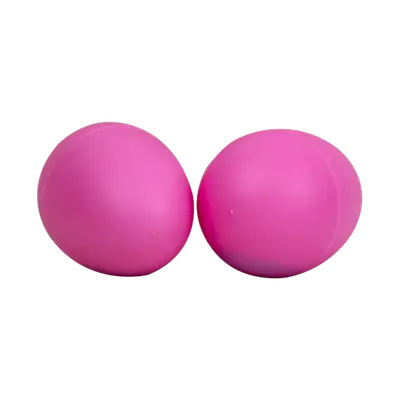 PAR SHAKER FORMA DE HUEVO COLOR ROSADO, PLASTICO DE ALTO IMPACTO