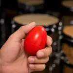 PAR SHAKER FORMA DE HUEVO COLOR ROJO, PLASTICO DE ALTO IMPACTO - Miniatura 3