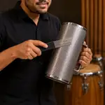 PEINETA PARA GUIRA DE MERENGUE,PELOS DE ACERO Y AGARRADERA DE NYLON NEGRO - Miniatura 2