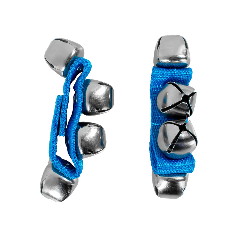 CASCABEL PULSERA DE POLIPROPILENO AJUSTABLE CON VELCRO, INCLUYE 4 CASCABELES DE METAL - Imagen 1