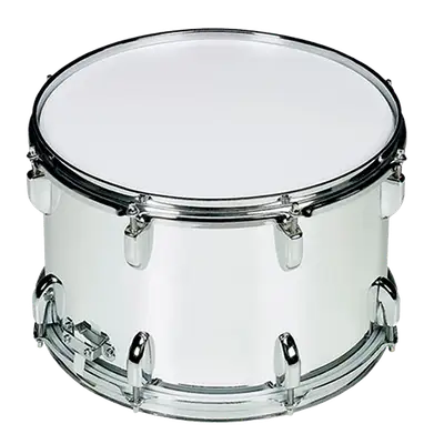 REDOBLANTE PARA MARCHA, COLOR BLANCO, DE 14 x 12" INCLUYE CORREAS DE POLIPROPILENO COLOR BLANCO