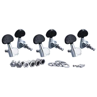 SET DE CLAVIJAS PARA GUITARRA ACUSTICA, NIQUELADAS