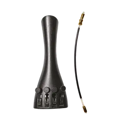 CORDAL CON SUJETADOR PARA VIOLIN 4/4, COLOR NEGRO, INCLUYE MICRO AFINADORES
