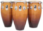 SET DE CONGAS 11 - 11.75" DE MADERA MAPLE SERIE ELITE PRO, COLOR AMARILLO, INCLUYE SOPORTE CROMADO - Miniatura 2