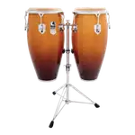 SET DE CONGAS 11 - 11.75" DE MADERA MAPLE SERIE ELITE PRO, COLOR AMARILLO, INCLUYE SOPORTE CROMADO - Miniatura 2