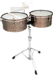SET DE TIMBALES 14" - 15", SERIE PRO LINE, COLOR COBRE, INCLUYE PEDESTAL - Miniatura 1