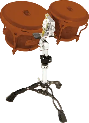 SOPORTE TRIPODE PARA BONGO, PARA BONGOSERO SENTADO, NIQUELADO