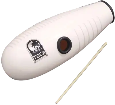 GUIRO 15.5", FIBRA DE VIDRIO, COLOR BLANCO