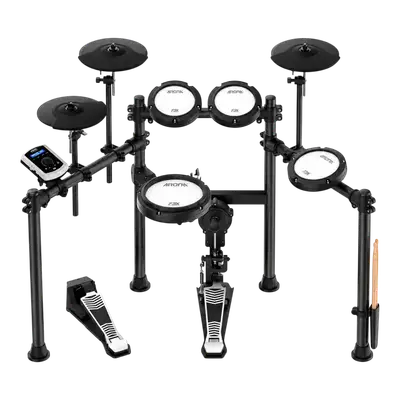 BATERIA ELECTRONICA, 8 PADS, SOPORTE DE METAL, 350 TIMBRES, 20 PRESETS PREDETERMINADOS, PUERTO MIDI IN-OUT, ENTREDA UXILIAR, BLUETOOTH