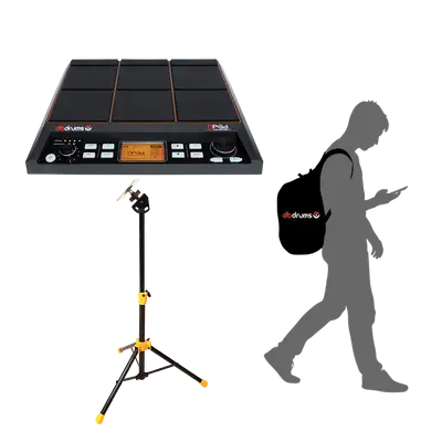 MULTIPAD DE PERCUSION ELECTRONICO INCLIYE BOSLO , 9 PADS, 32 GB DE MEMORIA INTERNA, PANTALLA LED, PUERTO USB-HOT MIDI