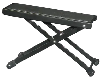 SOPORTE DE PIE PARA GUITARRISTA, COLOR NEGRO, DE METAL, POSEE 4 TIPOS DE ALTURAS