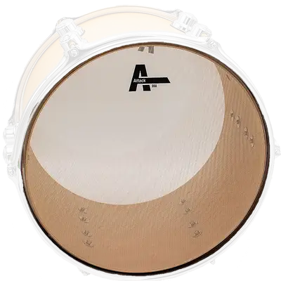 PARCHE 10" DE PRACTICA SIN SONIDO PARA TAMBOR, MALLA DE NYLON TRANSPARENTE