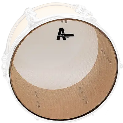 PARCHE 13" DE PRACTICA SIN SONIDO PARA TAMBOR, MALLA DE NYLON TRANSPARENTE