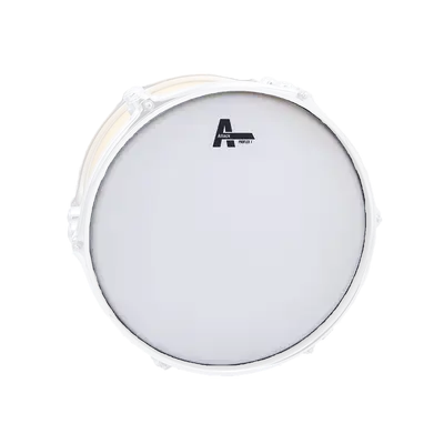PARCHE 14" PARA REDOBLANTE DE BATERIA O BANDA DE GUERRA, RUGOSO BLANCO, UNA CAPA DE 10 MIL.