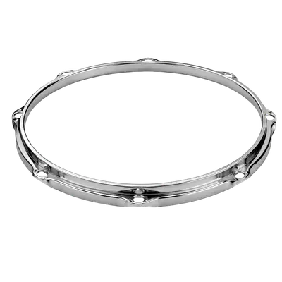 ARO 14" DE 8 ORIFICIOS PARA REDOBLANTE, 1.5 MM, MATERIAL ALEACION DE ACERO CON BAÑO DE NIQUEL
