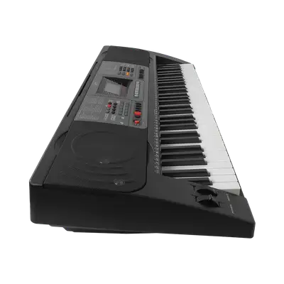 TECL 61 T, FUNC SENS, 430 TIMB, 300 RIT, 50 CANC DEMO, PANT LCD, USB-MIDI, SALIDA L-R, COL NEGRO