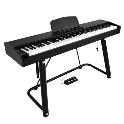 PIANO DIGIT 88 T ACCION MART, 880 TIMB, 600 RIT, 80 CANCI DEMO, POLIF 128, PANT LED, INCLUY PEDAL SUST TRES PASOS Y PEDEST METAL, COL NEGRO