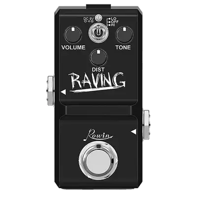 PEDAL DE EFECTO NANO RAVING, DISTORSION ANALOGICA PARA METAL, 3 MODOS