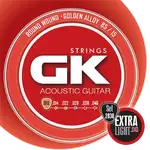 SET DE CUERDAS PARA GUITARRA ACUSTICA O ELECTRACUSTICA, GK, CALIBRE 0.10 MM - Miniatura 2
