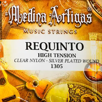 SET DE CUERDAS PARA REQUINTO, TENSION ALTA , PLATEADAS