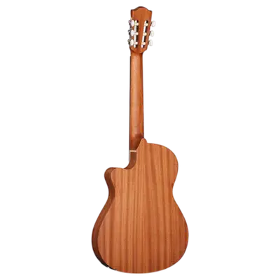 GUITARRA ELECTROCLASICA 39", CUTAWAY, CON EQ FISHMAN, COLOR NATURAL ACABADO MATE, TAPA DE CEDRO MACIZO, FONDO Y AROS DE WENGUE, CUERDAS D ADDARIO, INCLUYE BOLSO DE 10MM DE ESPESOR