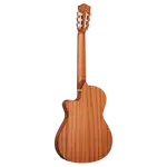 GUITARRA ELECTROCLASICA 39", CUTAWAY, CON EQ FISHMAN, COLOR NATURAL ACABADO MATE, TAPA DE CEDRO MACIZO, FONDO Y AROS DE WENGUE, CUERDAS D ADDARIO, INCLUYE BOLSO DE 10MM DE ESPESOR - Miniatura 1
