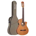 GUITARRA ELECTROCLASICA 39", CUTAWAY, CON EQ FISHMAN, COLOR NATURAL ACABADO MATE, TAPA DE CEDRO MACIZO, FONDO Y AROS DE WENGUE, CUERDAS D ADDARIO, INCLUYE BOLSO DE 10MM DE ESPESOR - Miniatura 2