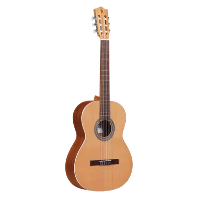 GUITARRA CLASICA 39", COLOR NATURAL, ACABADO MATE, TAPA DE CEDRO MACIZO, FONDO Y AROS DE SAPELLI, CUERDAS D ADDARIO, INCLUYE ESTUCHE DE 10MM DE ESPESOR