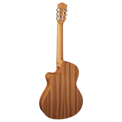 GUITARRA ELECTROCLASICA 39", CUTAWAY, CON EQ FISHMAN, COLOR NATURAL ACABADO MATE, TAPA DE CEDRO MACIZO, FONDO Y AROS DE WENGUE, CUERDAS D ADDARIO, INCLUYE BOLSO DE 10MM DE ESPESOR
