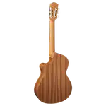 GUITARRA ELECTROCLASICA 39", CUTAWAY, CON EQ FISHMAN, COLOR NATURAL ACABADO MATE, TAPA DE CEDRO MACIZO, FONDO Y AROS DE WENGUE, CUERDAS D ADDARIO,  INCLUYE BOLSO DE 10MM DE ESPESOR - Miniatura 1