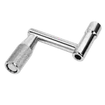 LLAVE PARA AFINAR TAMBORES DE BATERIAS TIPO MANIVELA, NIQUELADA - Miniatura 1