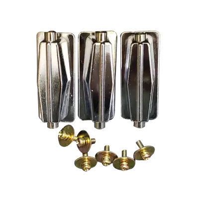 CANOA PARA REDOBLANTE DE 14 X 5.5", CON DOBLE TORNILLO, NIQUELADO