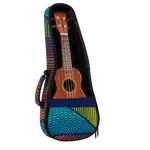 BOLSO PARA UKELELE SOPRANO 13", DE NYLON, MULTICOLOR - Miniatura 2