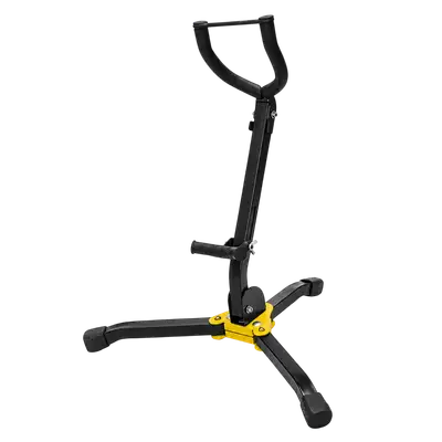 SOPORTE PARA SAXOFON ALTO PLEGABLE, COLOR NEGRO Y AMARILLO