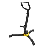 SOPORTE PARA SAXOFON ALTO PLEGABLE, COLOR NEGRO Y AMARILLO - Miniatura 1