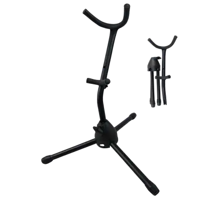 SOPORTE PARA SAXOFON ALTO PLEGABLE, COLOR NEGRO