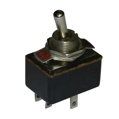 SWICTH OJO DE CANGREJO, PALANCA, 2 POSICIONES, 6 PINES, ON/OFF, 125V, 3A
