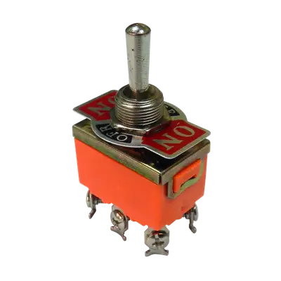 SWICTH OJO DE CANGREJO, PALANCA, 3 POSICIONES, 6 PINES, ON/OFF/ON, 125V, 3A