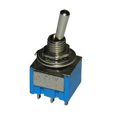 SWITCH OJO DE CANGREJO, PALANCA, 3 POSICIONES, 6 PINES, ON/OFF/ON, 250V, 2A